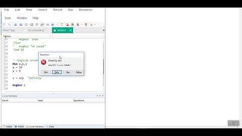 VbScript ErrorHandling