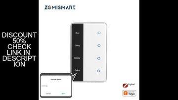 Zemismart Zigbee DIY Name Switch Work with Tuya Smart Display Screen Touch Panel US Light Switch Ale