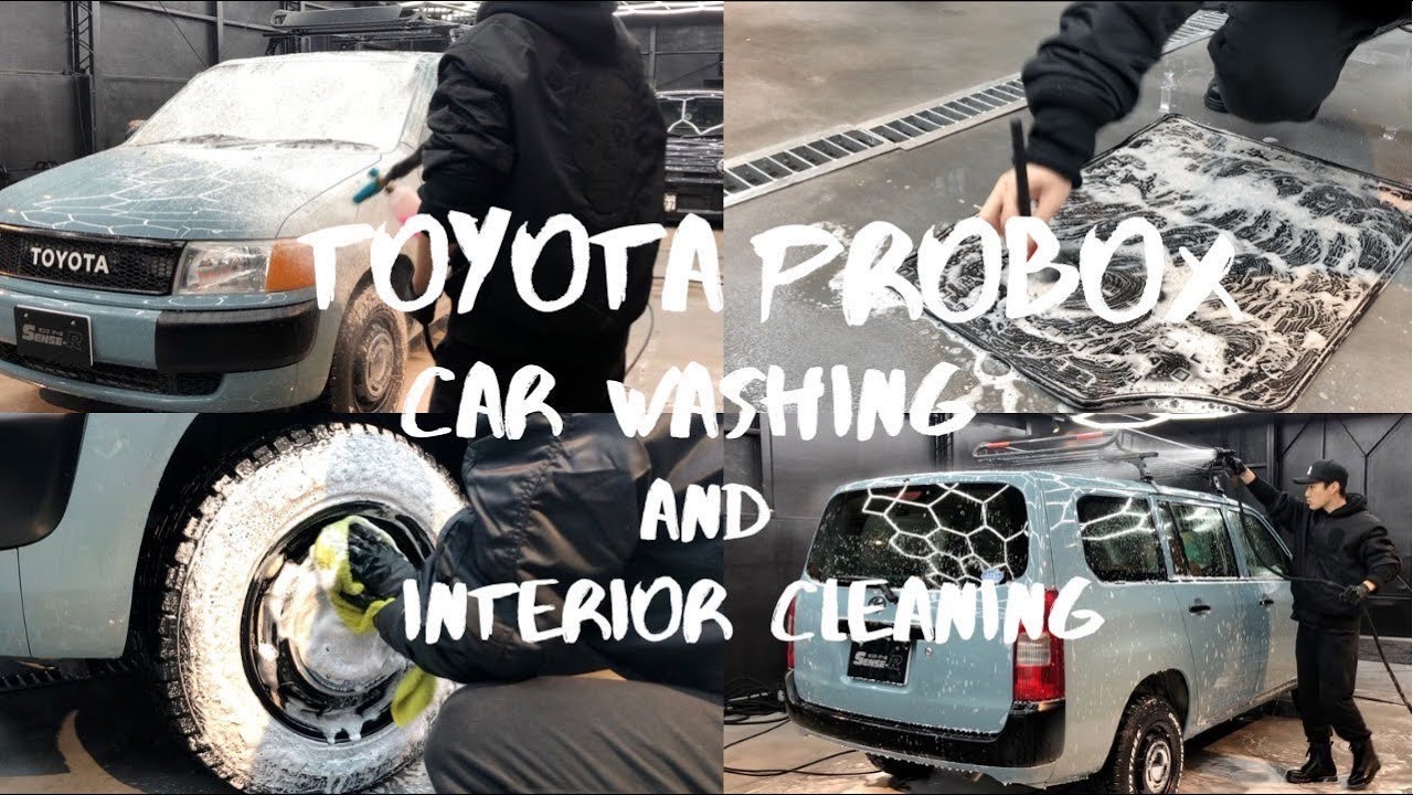⁣【洗車】板金塗装後のカスタムプロボックスを洗車でさらに「美しく」してみた。~TOYOTA PROBOX NCP160 CAR WASHING AND INTERIOR CLEANING~【解説】