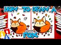 How To Draw A Cute Fox Sleeping In Fall