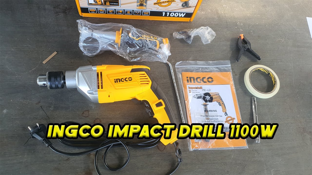 INGCO IMPACT DRILL ID11008 Heavy Duty unboxing and review