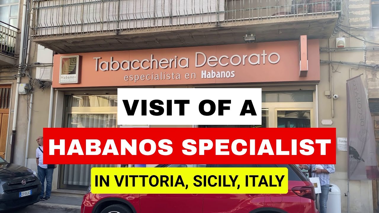 Покупка кубинских сигар: визит к специалисту по гаванским сигарам в Виттории, Сицилия, Италия.