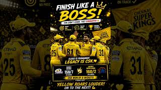 CSK Didn’t Chase… They Dominated 🔥#csk #cskvsmi #mumbaiindians #chennaisuperkings #yellowarmy #ipl