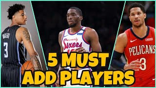 5 MUST ADD WAIVER WIRE PLAYERS || 2021 Fantasy Basketball