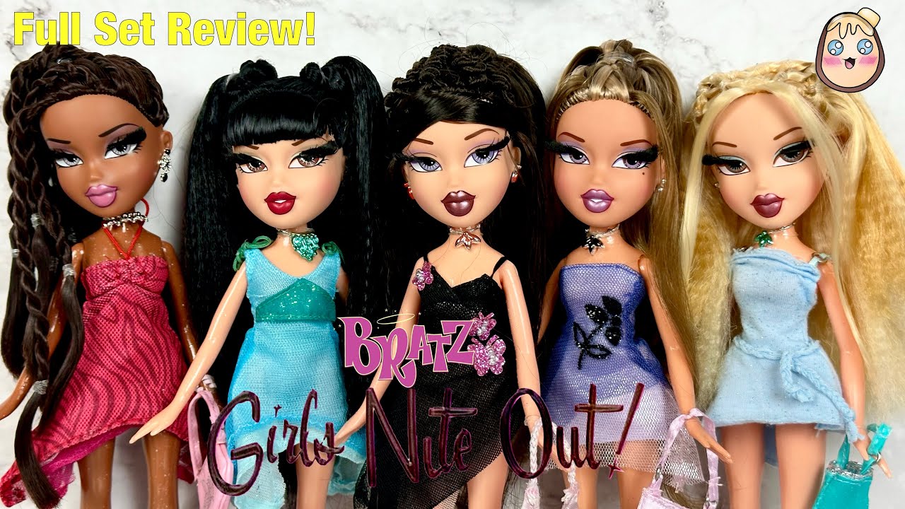 Bratz Girls Nite Out! 21st Birthday Edition Dolls Full Set Of 5 Unboxing +  Review! 