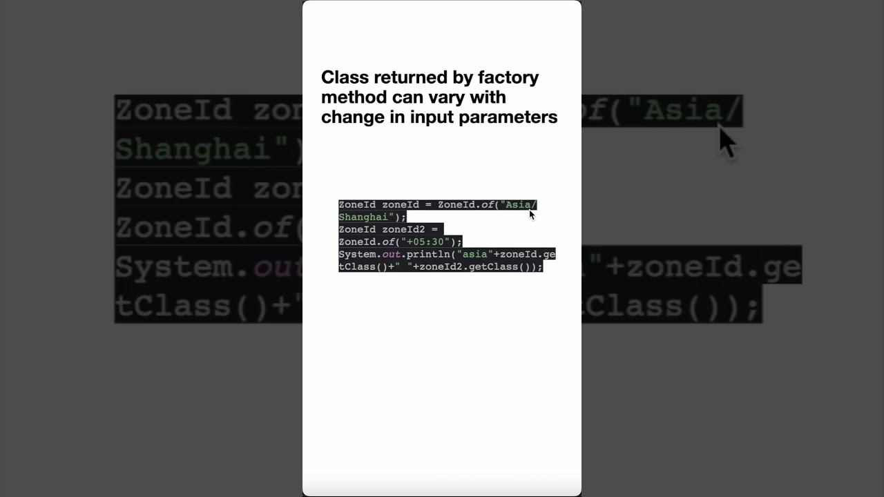 Advantages of Static Factory methods over Constructors.
