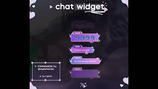 Chat Widget Commission - Streamelements