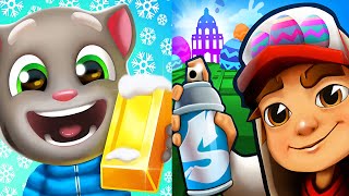 ! Subway  Surfers! | ! Talking Tom Gold Run! Gameplay - Android / IOS Games // Mobile Games screenshot 3