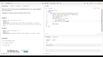 LeetCode DCC March 2024 - Day 29 - 2962. Count Subarrays Where Max Element Appears at Least K Times