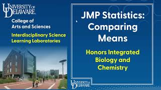 JMP 08 Comparisons of Means (including Tukey's HSD)