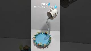 DIY Floating Cup Waterfall 💧 | Magical Floating Water Illusion Craft | Easy Home Decor Idea