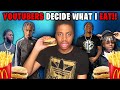 I Let YOUTUBERS Decide What I Eat for 24 Hours!! ft Asmxlls, Reubz4k, Canking & Jtube