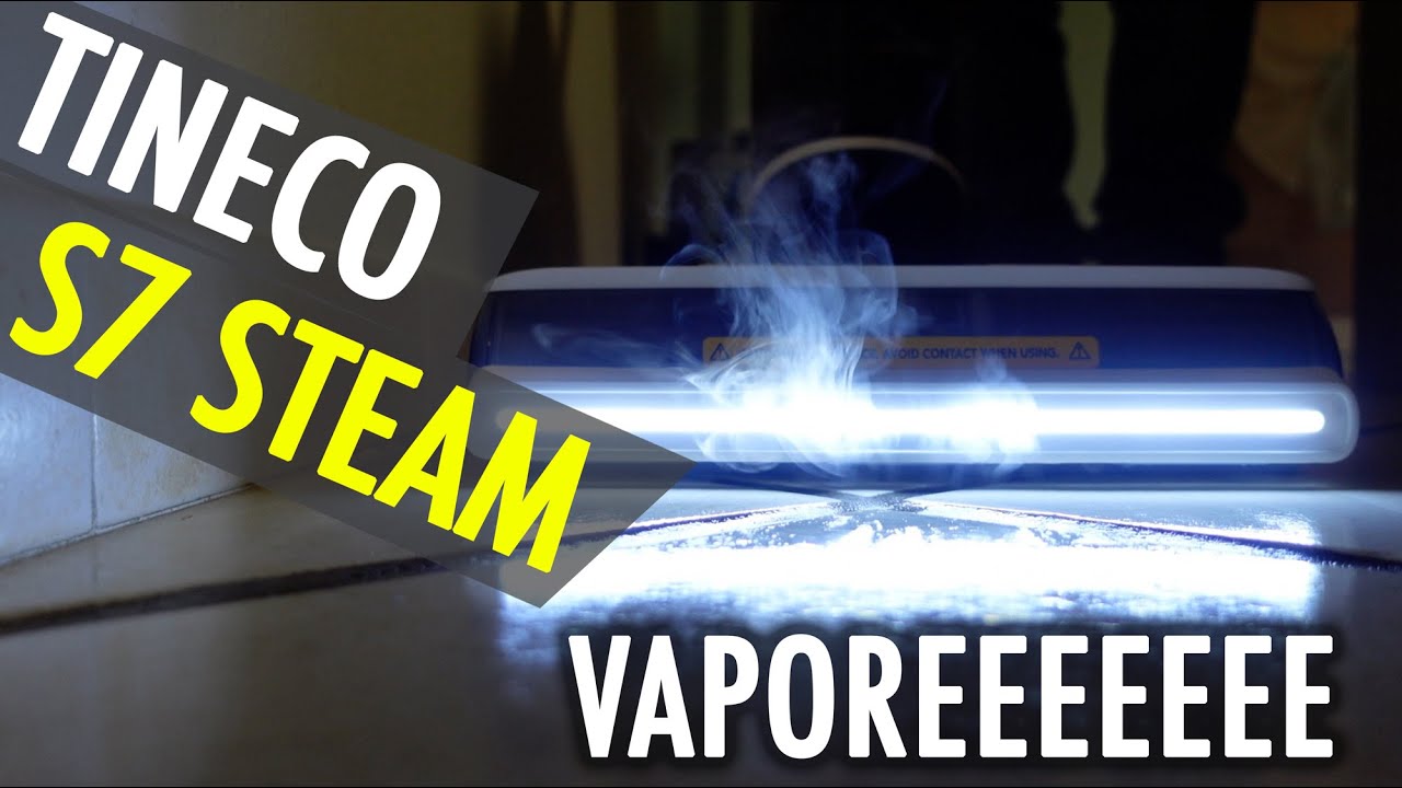 TINECO FLOOR ONE S7 Steam Lavapavimenti a Vapore senza Fili, Scopa
