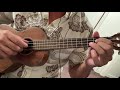 “Dream a little dream of me” ukulele jazz