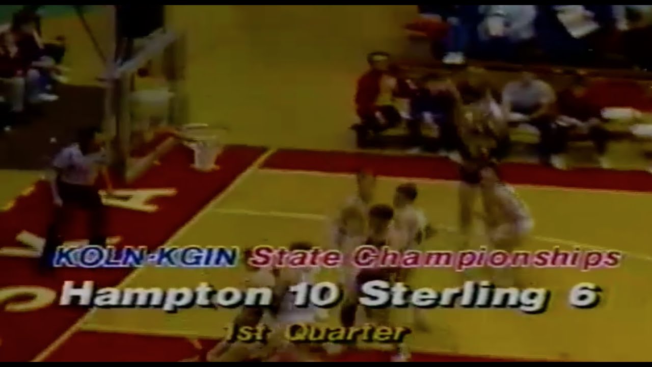 1987 Class D1 Boys Basketball Championship Sterling vs Hampton High