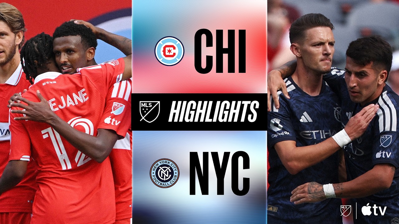 [MLS] Chicago Fire FC vs. New York City FC | Full Match Highlights | 10-Man Comeback Win!
