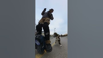 Running into a local EUC rider while demoing the new Begode MTen4 RGB LED firmware options ⚡️