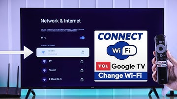 How To Connect WiFi on TCL Smart Google TV 4K!