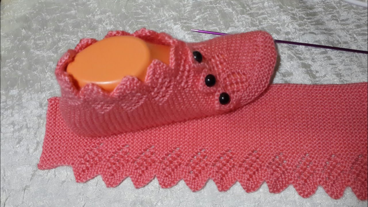 İki şişli patik yapımı.ajurlu patik yapımı