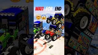 GTA:5 Tractor 4x4🤯😱 Crazy Stunt Imposible Biggest Challenge😱 #gta5dj #tractordj #shorts