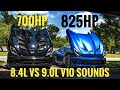 9.0L Stroker H/C VIPER sound compilation!! ALL MOTOR symphony!