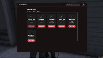 Free FiveM Black Market Script | Works with ESX, QBCore, Qbox | Custom UI