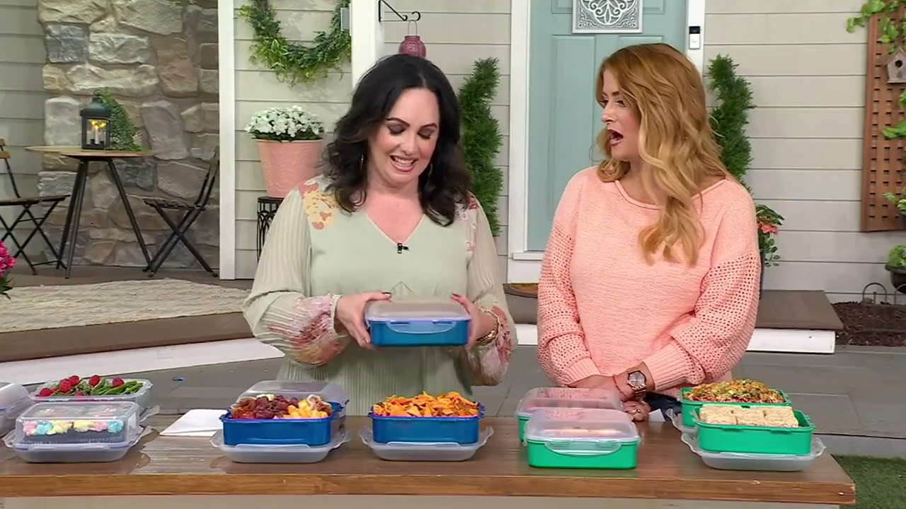 LocknLock Set of 4 Square Storage Containers with Dome Lids on QVC