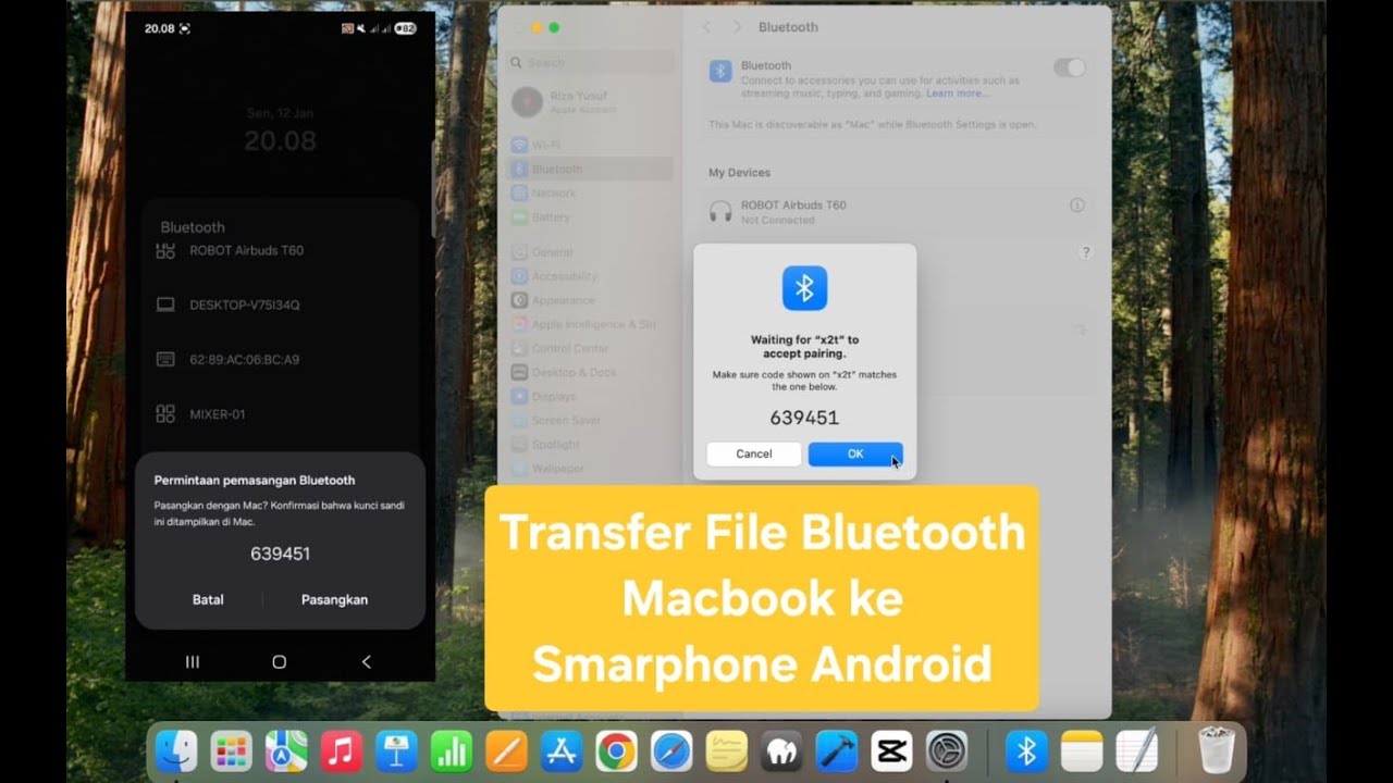 Cara Transfer File Menggunakan Bluetooth pada Macbook Untuk Smartphone Android