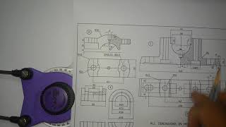 Plummer Block manual drafting part 1