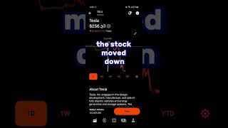 TESLA STOCK PRICE MOVEMENT - ROBINHOOD STOCK MARKET INVESTING