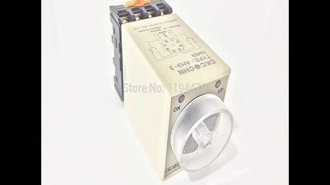 Sử dụng rơle thời gian CKC AH3-3 làm mạch khống chế thời gian bơm tưới cây