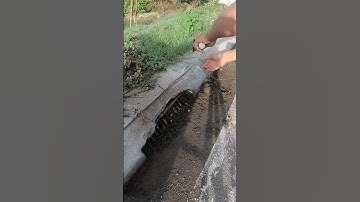 Remove Debris And Land Clogged Culvert #unclog #remove #culvert #shorts