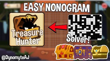 TREASURE HUNTER NONOGRAM SOLVER! | Animal Jam