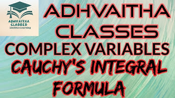 Cauchys Integral Formula #ComplexVariables #EngineeringMathematics GATE,IES Adhvaitha Classes