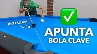 Truco APUNTAR FÁCIL la BOLA DECISIVA (y no fallar) | The Billartist