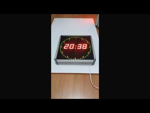 dönen saniyeli led saat