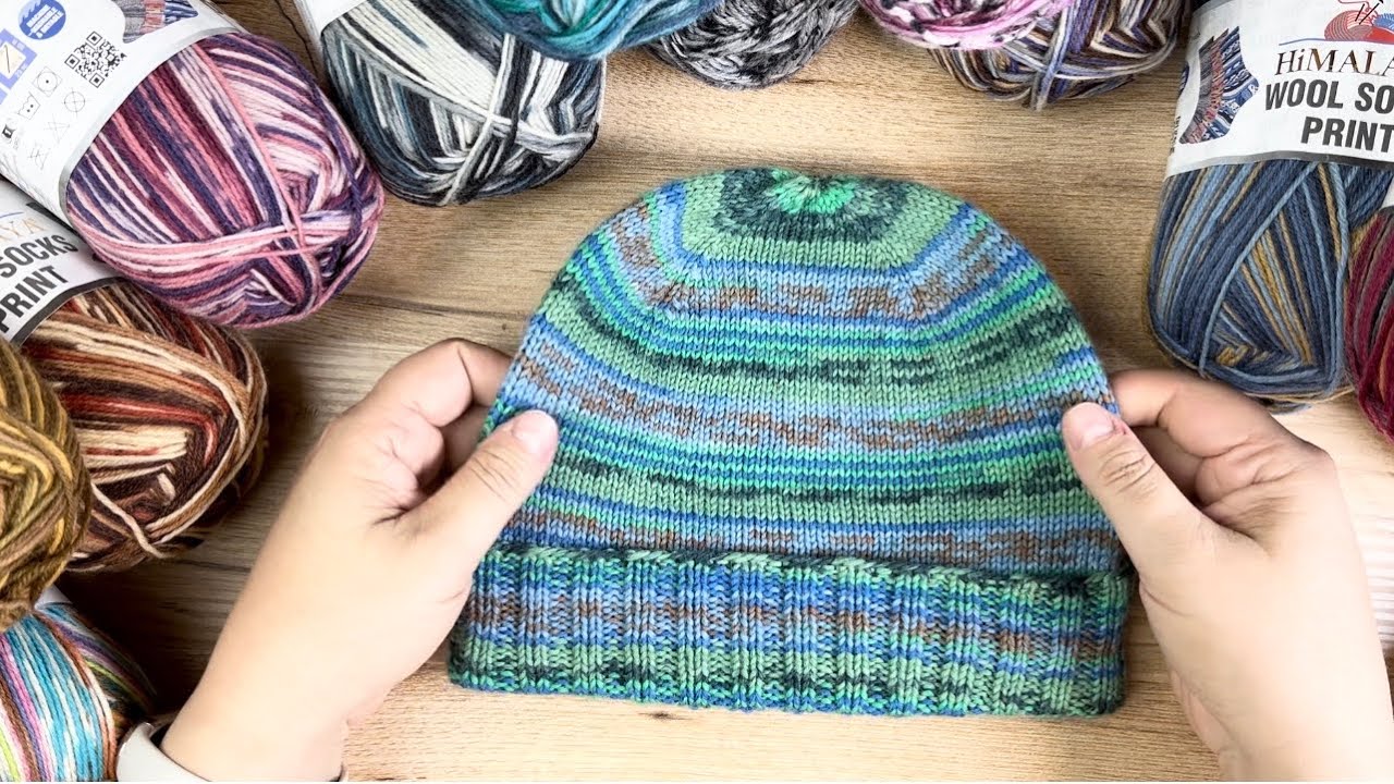 Новая носочная пряжа от Himalaya! 🧶Шапки для мужа.
