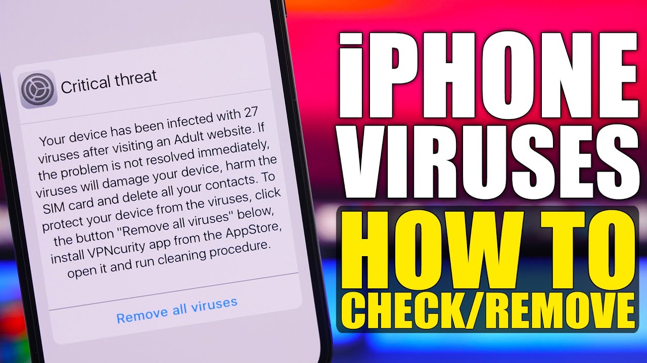 Ready go to ... https://youtu.be/_dFuhJbIrn0Things [ How To Check iPhone for Viruses & Remove Them !]