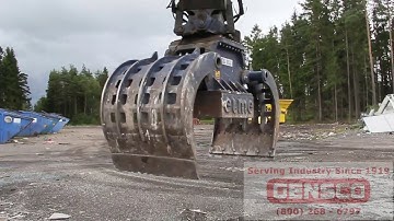 Gensco Demolition & Waste Sorting Grapple with Scrap Magnet