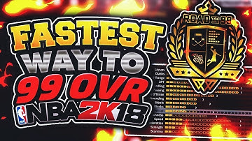 NBA 2K18 NEIGHBORHOOD - HOW TO GET 99 OVERALL FASTER! EASY