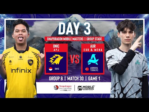 ONIC VS AUR | SPS Mobile Masters Group Stage | MLBB | Day 3 | Group B Match 30 Game 1