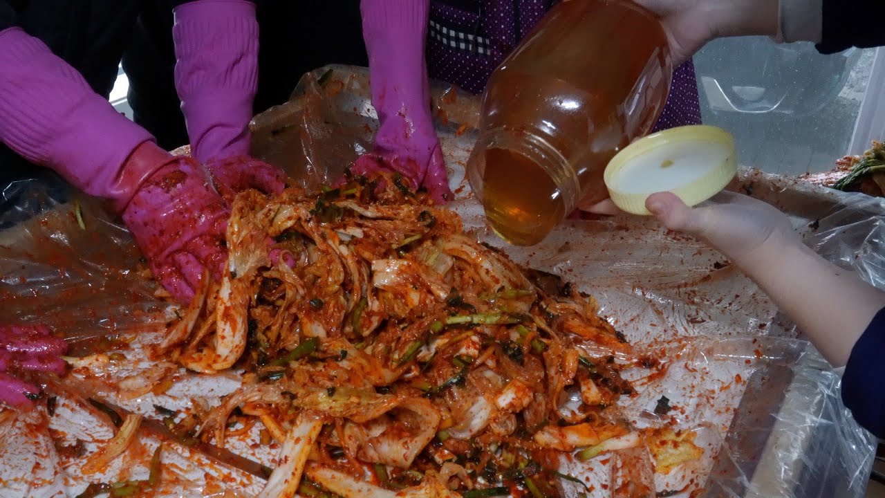 Kimchi making in Korea