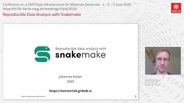 Johannes Köster: Reproducible Data Analysis with Snakemake