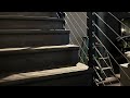 Staircase makeover… adding stainless steel cables and railing hardware.  Pergo flooring upgrade