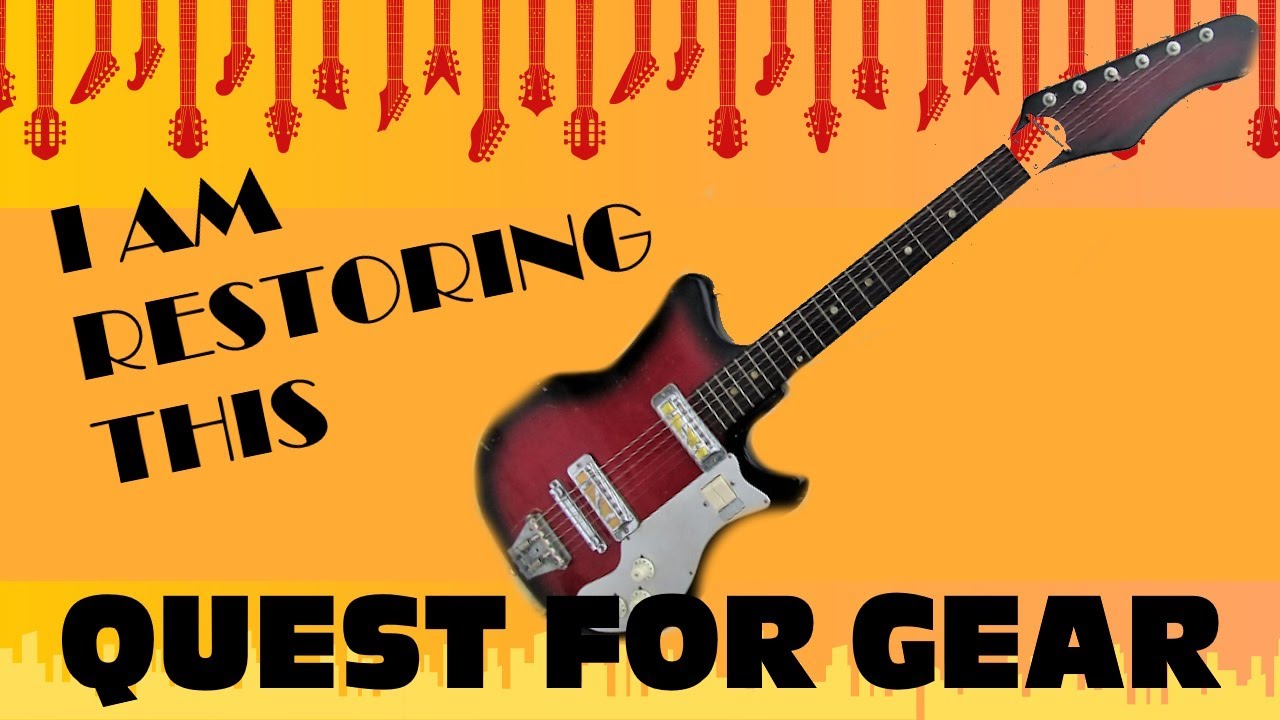 Restoring a 60's or 70's No-Name Teisco Guitar - YouTube