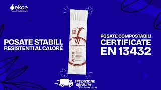 Posate compostabili in CPLA: resistono al calore? Sì, EN 13432