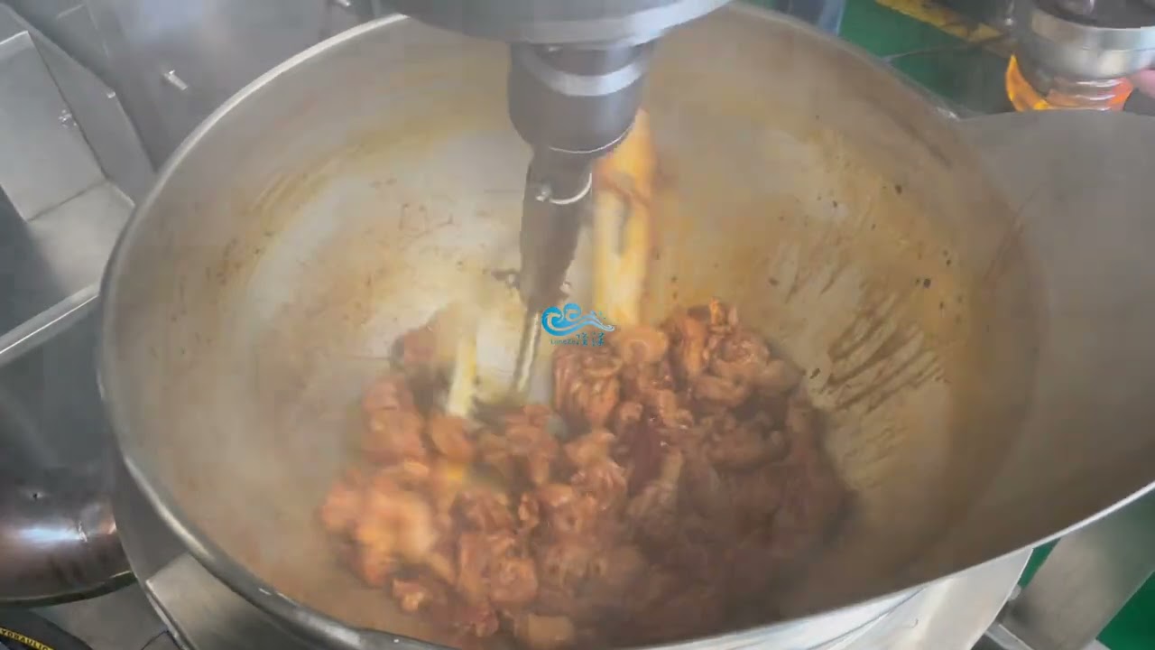 Industrial Full Automatic Meat Cooking Mixer Meat Cooking Kettle / Central Kitchen Equipment
