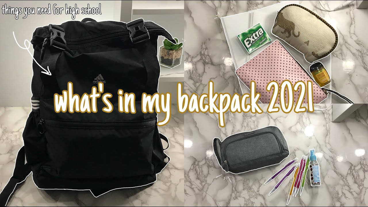 what’s in my backpack 2021 studying angel YouTube