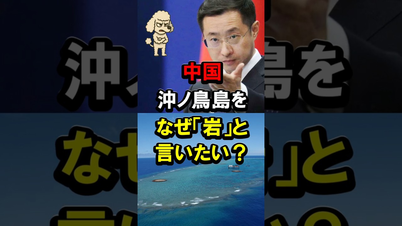 中国、沖ノ鳥島を、なぜ「岩」と言いたい？ #岩礁 #サンゴ礁 #EEZ #排他的経済水域 #石原慎太郎