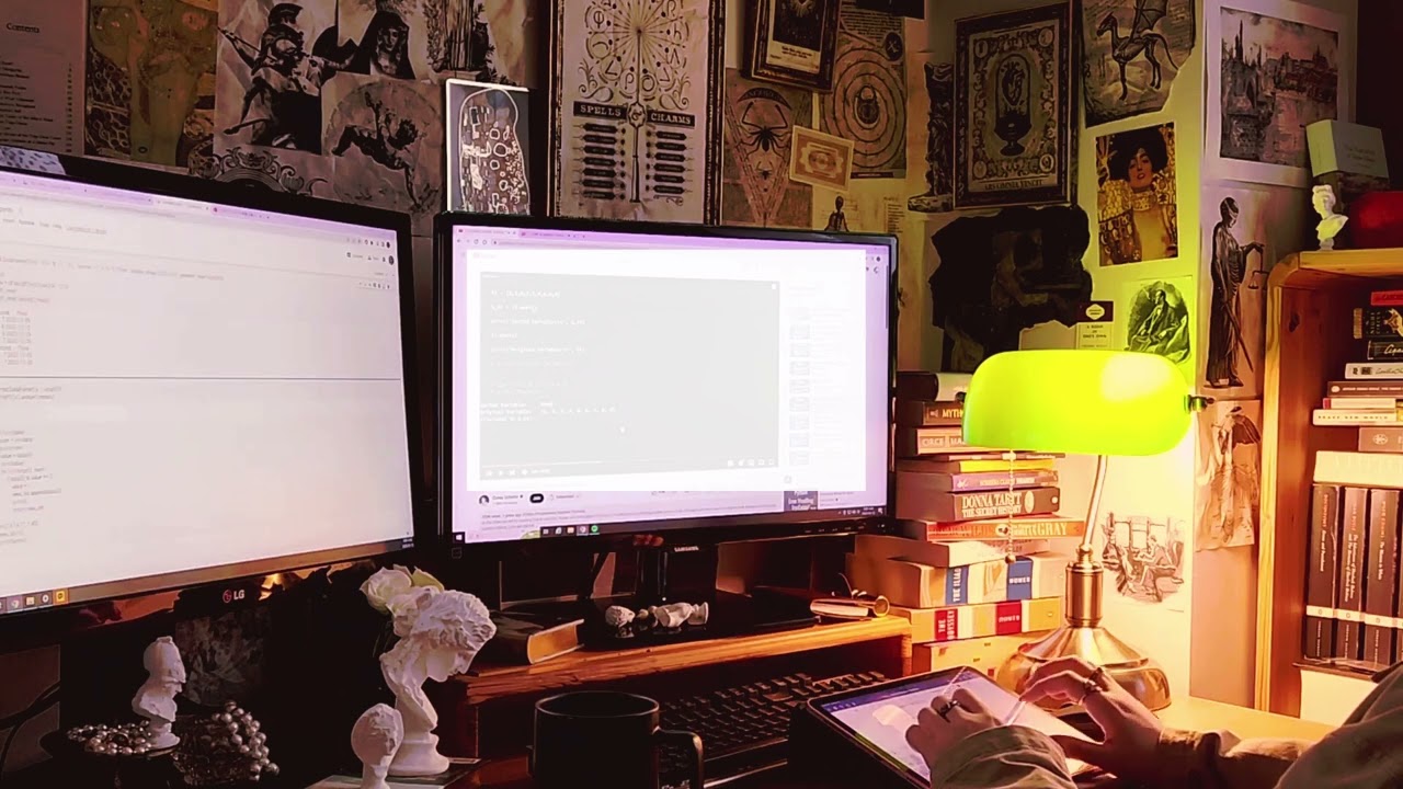 You're obsessed with Dark Academia but you code/Study with me/classical piano/aesthetic